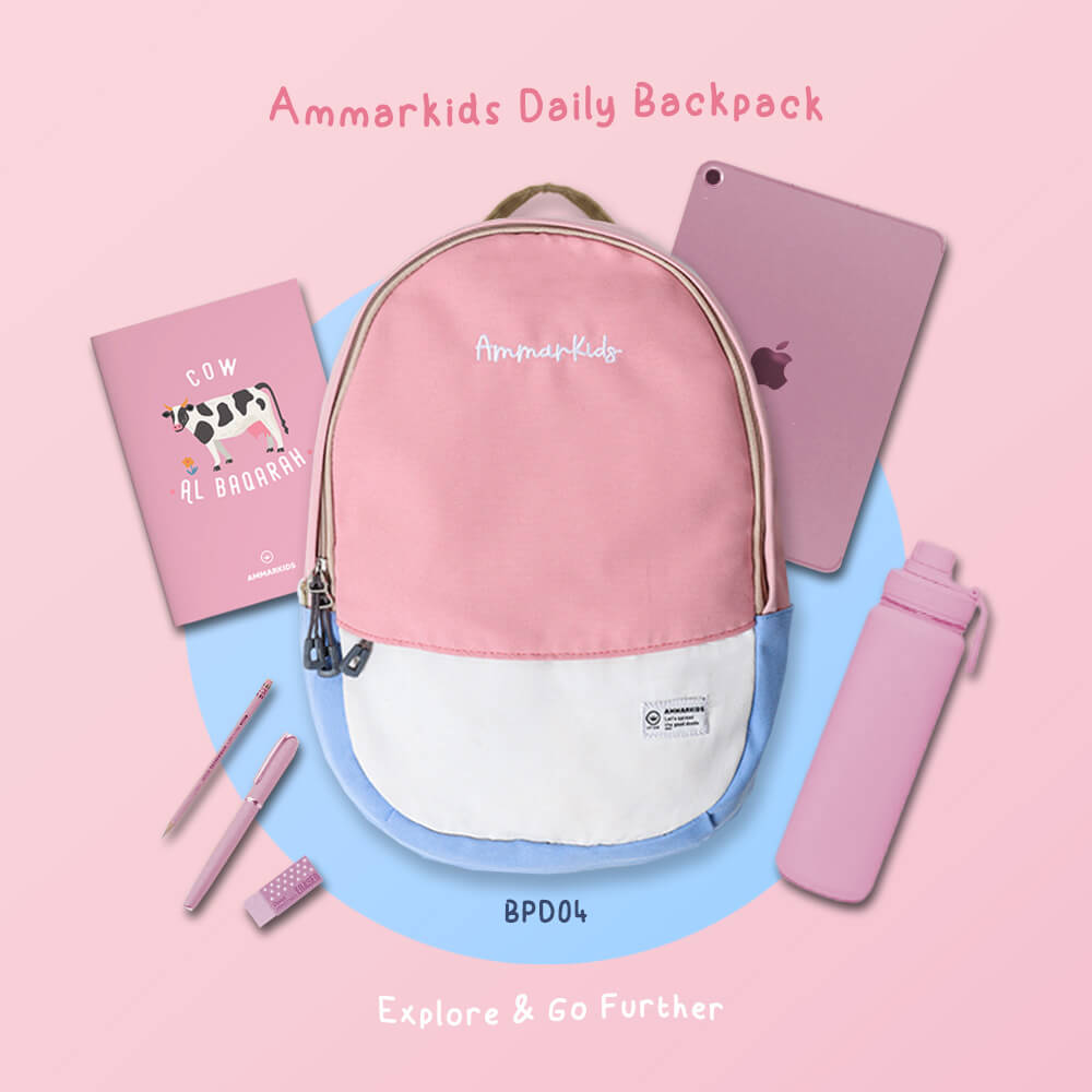 Ammarkids Daily Backpack Explore & Go Further Soft Pink - BPD04
